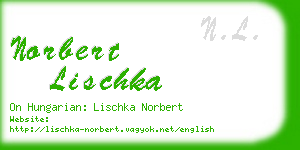 norbert lischka business card